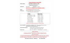 Spring 2023 Schedule