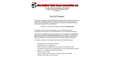 Fall Program 2023
